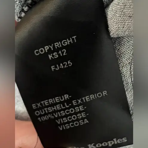 The Kooples White and Green Knee-Length A-Line Skirt