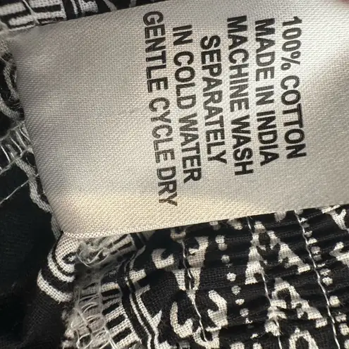 KaraChic by NF Dashiki Print Maxi Skirt Black & White Elastic Waist One Size Size undefined