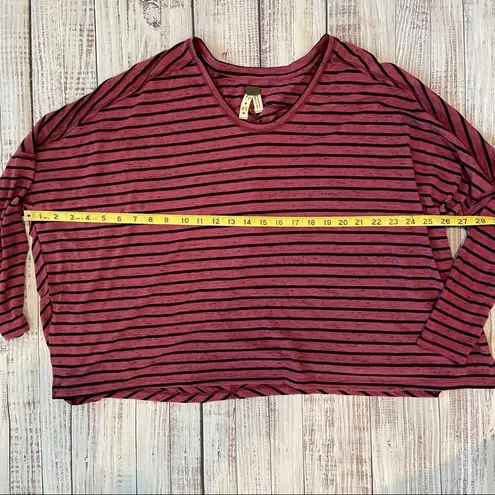 Free People  We the Free Striped Oversize Tee Shirt. Size XSmall.