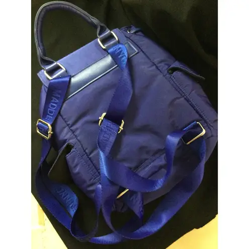 Madden NYC Mini Backpack Convertible Satchel Top Handle Blue Buckle