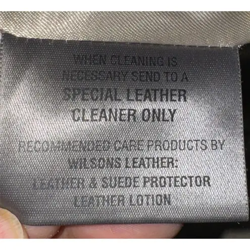 VTG 90S Wilsons Soft leather Pelle Studio Embellished Blazer Jacket Women’s 2x Black