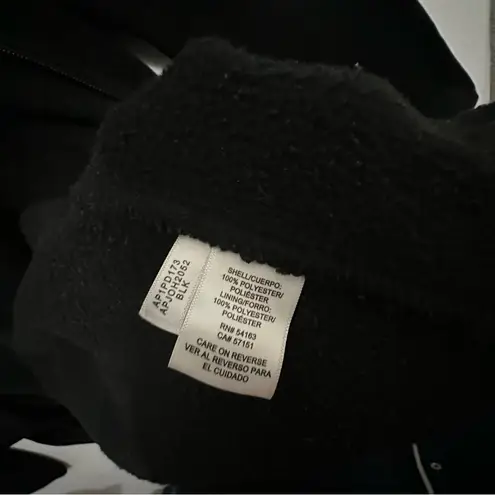 Andrew Marc Women Jacket Hooded Black Knit Fleece Full Zip Size Large L