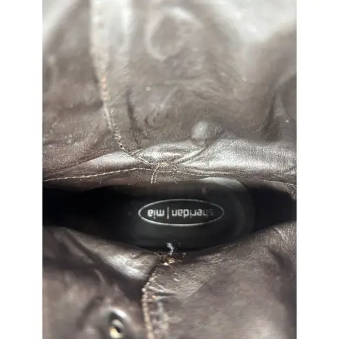 Sheridan Mia Distressed Brown Leather Ankle Boots Womens Size 39