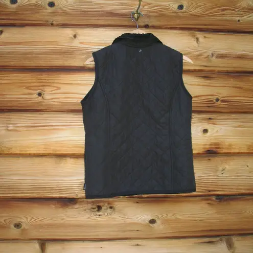 prAna  Black Quilted Sherpa Vest