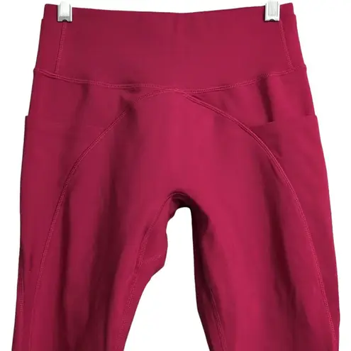 Buff Bunny Red High Waisted Leggings Womens Activewear Pants Size S