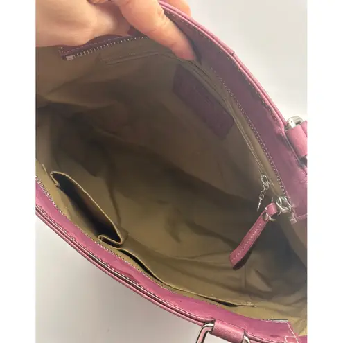 Coach ‎ Hamilton Purple Leather Shoulder Bag