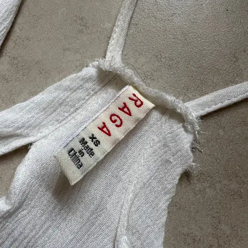 Raga Anthropologie White Racerback White Slip Dress Size XS