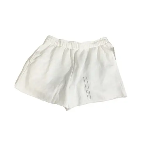 DSG Women's Oversized Fleece Shorts Pure White 2XL Relaxed Fit Casual NEW Size undefined