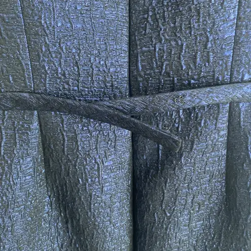 Rickie Freeman x Teri Jon Jacquard Blue Metallic Cocktail Dress Size 6 READ