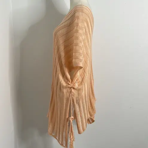 Cupshe  delicate peach swim cover up or lingerie cover up sweater.  One Size.