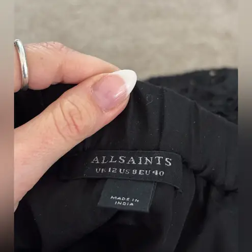 All Saints Black Rosie Maxi Skirt