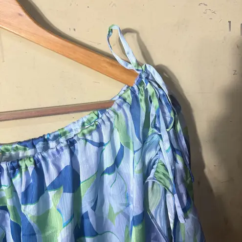 Ramy Brook  Katie Blouse in Blue Quartz Size Small