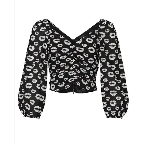 Hofmann Copenhagen Aruba Top Kiss Marks size 34 Black