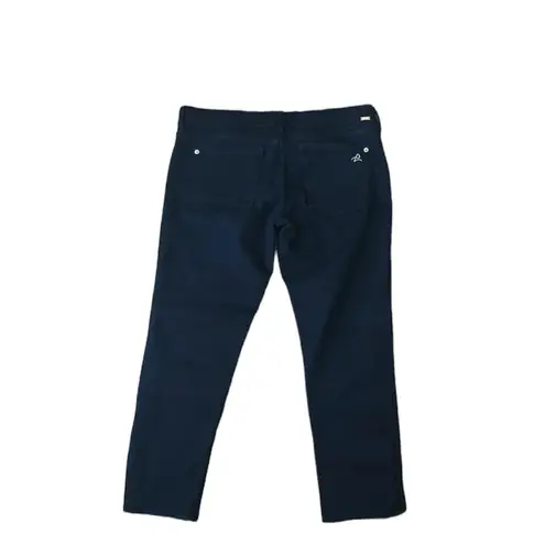 DL1961 Maternity Dark Wash Bardot Cropped Jeans Size 30 Blk Pro 360 Comfort Euc Blue