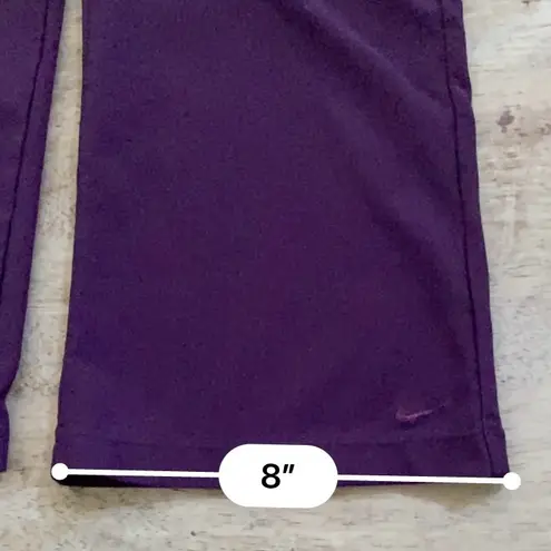 Nike  Dri Fit Women’s Sz S (4-6) Aubergine Wide Leg Capri Leggings