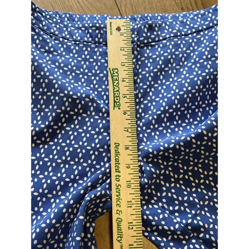 Susan Graver Capri Pants Size 6 Polka Dot Travel Casual Beach Comfy Office