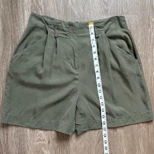 White House | Black Market  Olive Green Trouser Shorts Size 6