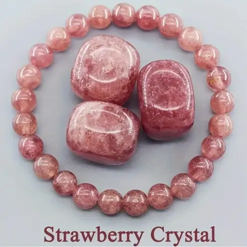 Strawberry Crystal Pink Bracelet