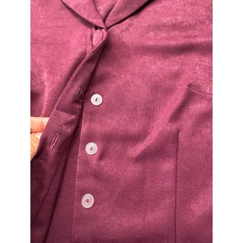 Leslie Fay Vintage Plum Jewel Tone 3 Piece Skirt Set Size 12 Petite Secretary