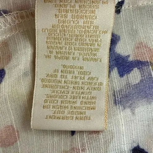 Hope And Harlow Floral Peasent Blouse Womens Ditzy Knit Boho Modest S Modest White