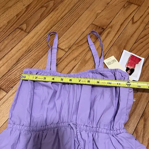 Nation Ltd . NWT Truly Purple Pima Cotton Mini Dress Size XS