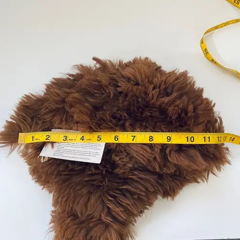 NEW 100% Alpaca brown trapper hat