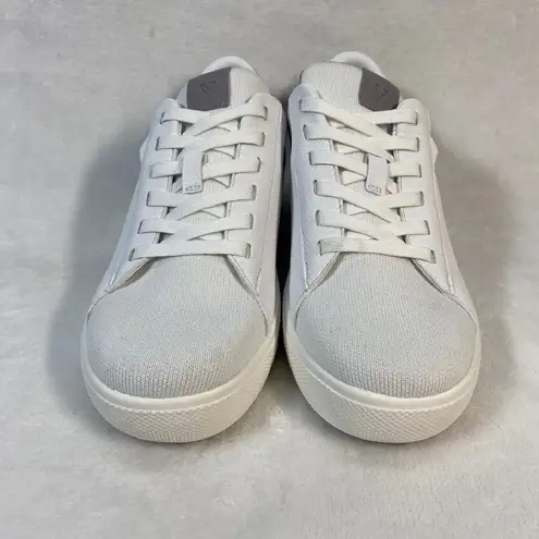 NWOB Vessi Soho Waterproof Sneakers White Gray Casual Walking Shoes Sz 6 Flaw