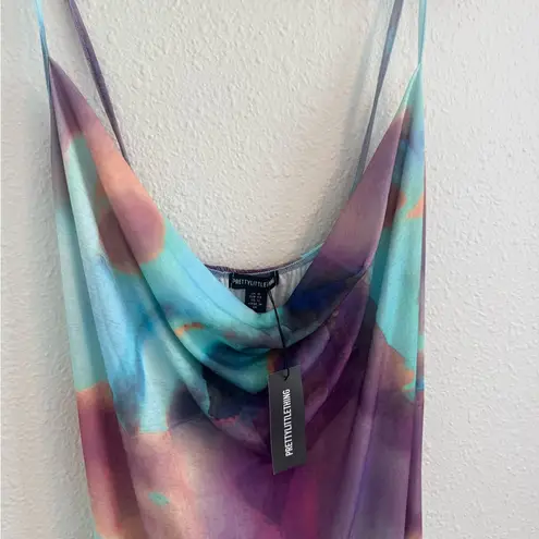 Pretty Little Thing NWT  Blue and Purple Gradient cover up Dress