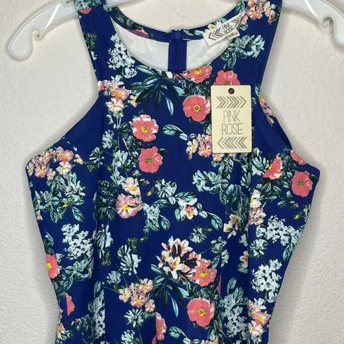 Pink Rose  Floral Dress nwt