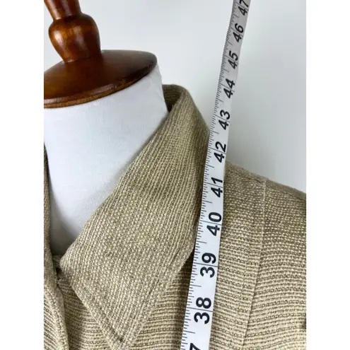 Ralph Lauren Black Label Silk Linen Blend Coat — Size 10 Gold