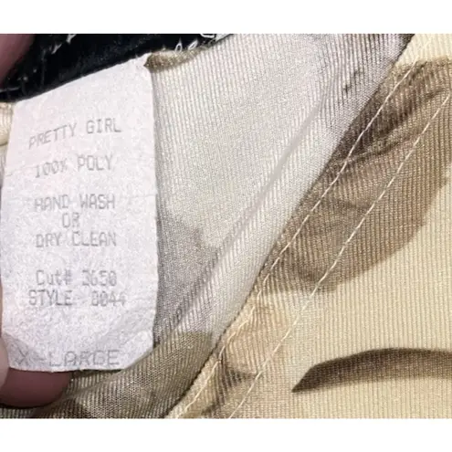 Pretty Girl Y2K Made in USA Crop Top Stretchy Polyester M 90s 2000s Clubwear Size M