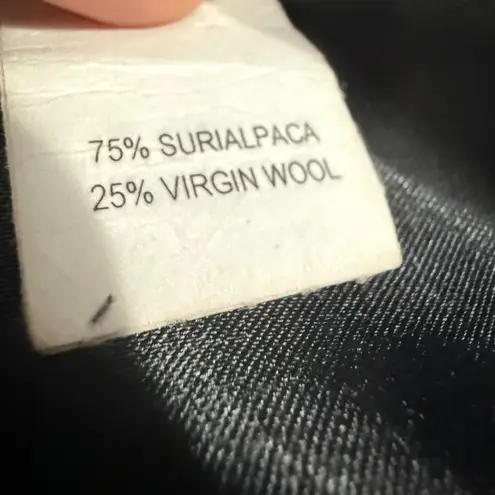 Vintage Fleurette Gray Siri Alpaca Wool Blend Coat Women's 16 Made in USA