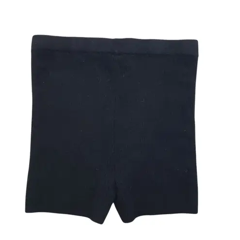 Alo Scholar Knit High Waist Short Womens Small Black Athleisure Cashmere