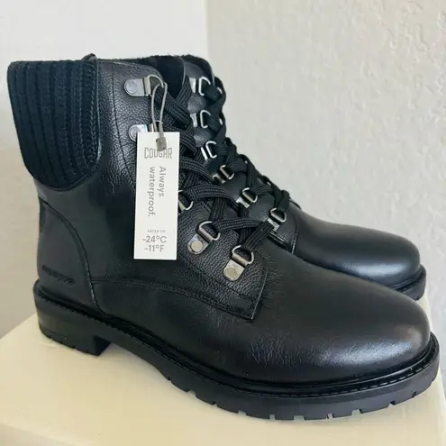 Cougar Kudos Waterproof Leather Insulated Boot, Black, Size 11, NWT Black