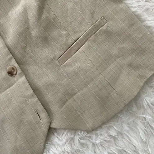 Herring Stones Tan Vest with Button Closure Size Large