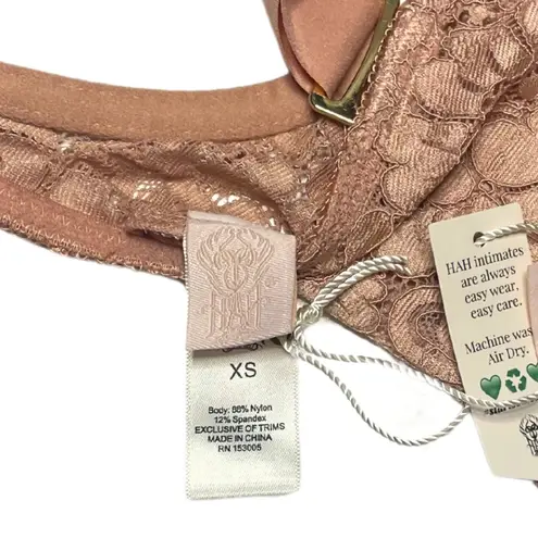 We Are HAH | Revolve Busta Move Lace Bustier Top Copper Rose XS Pink