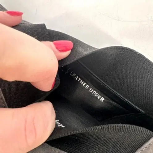 Eric Michael Gayle Women Suede Leather Block Heel Slip On Pumps Gray Size 40 10