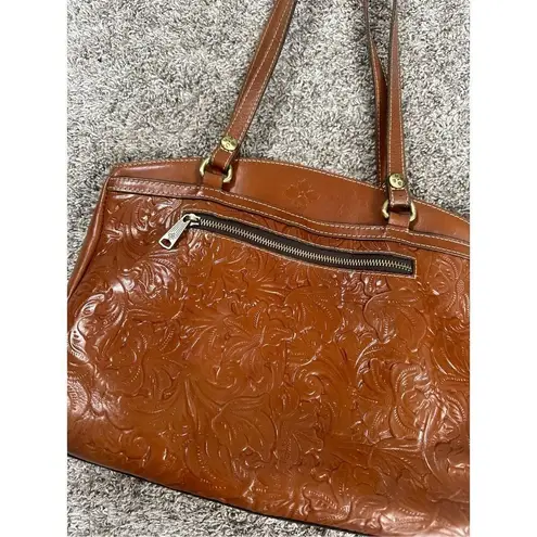 Patricia Nash Tooled Florence Poppy Leather Tote Bag Handbag Shoulder Purse