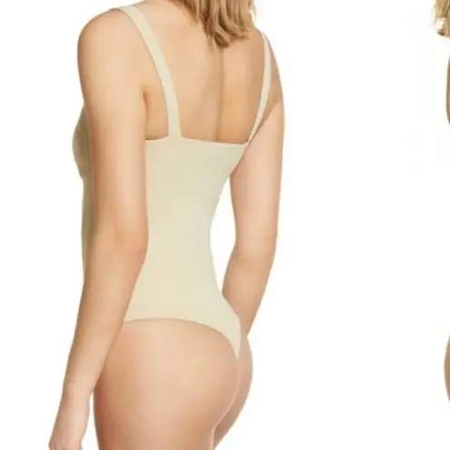 WAYF Tan Bravado Cupped Tank Thong Bodysuit Date Night Minimalist Going Out