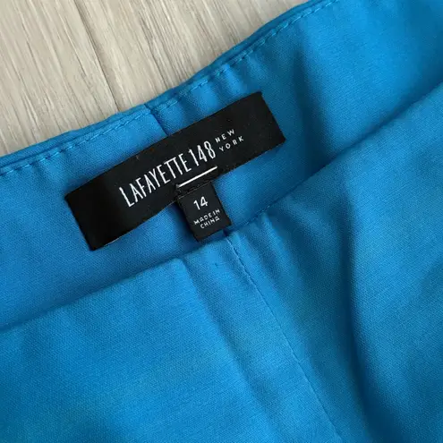 Lafayette 148 New York Classic Pants | Bright Light Blue | 14