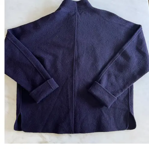 Vintage MARCONI Women's Purple Wool Open Front Cardigan Jacket Size L Size L