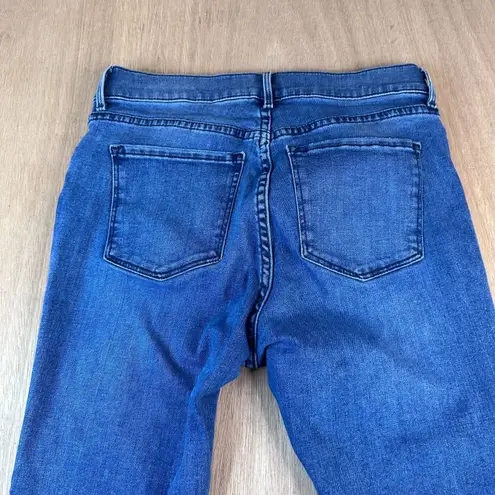 Mott & Bow Women’s High Rise Skinny Jeans Blue Size 30x28 Cropped Stretch