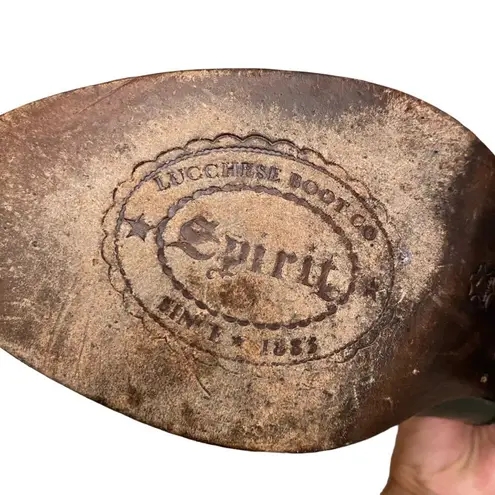 Lucchese Spirit by Black Leather Tall Riding Boots Size 5.5M