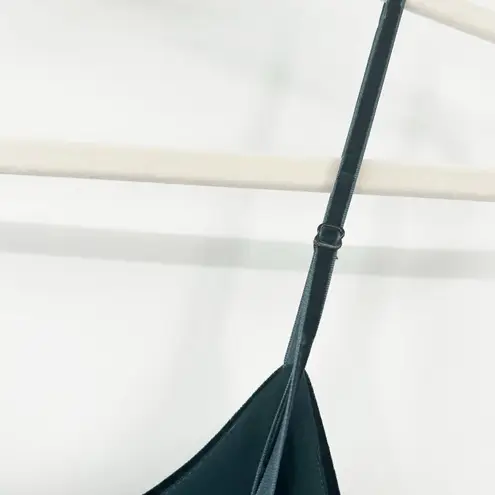 Ali & Jay Womens Party Hustle Culotte Velvet Crop Wide Leg Jumpsuit Size L Green