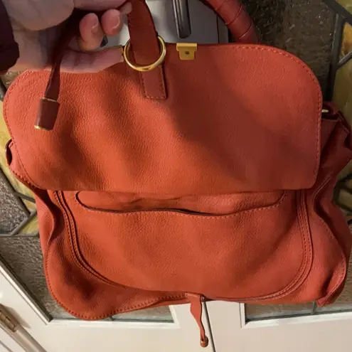 Chloé Chloe Marcie handbag in tan/brass/faded rose