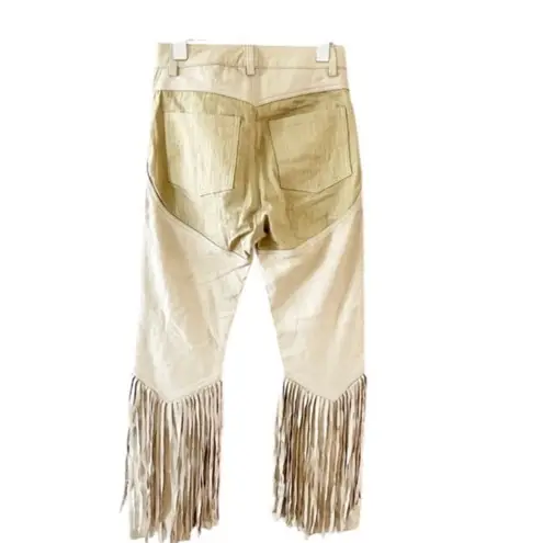 Understated Leather x Revolve Cowboy Chaps Pants in Cream NEW