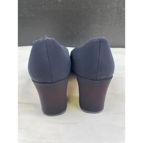 Evan Picone Women's Blue Fabric Shoes/Heels 2.5" Spain Size 8 SKU 3741