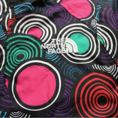 The North Face  - Hooded Insolated Jacket, Hyvent, Black w/ Multicolor Circles