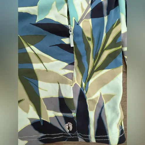 Hang Ten Plant Fitted Long Sleeve UV Protect Top Size Large Blue Pocket Outdoor