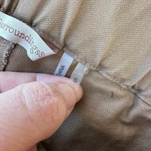 Soft Surroundings Tan Pull On Metro Legging Pants 27431 Size Small Stretch Snap